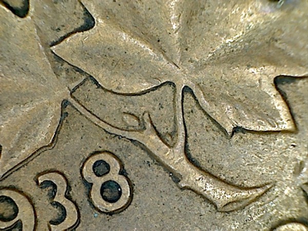 1938-1-Cent..-Nice-Doubling,-Possible-Extra-Bud?